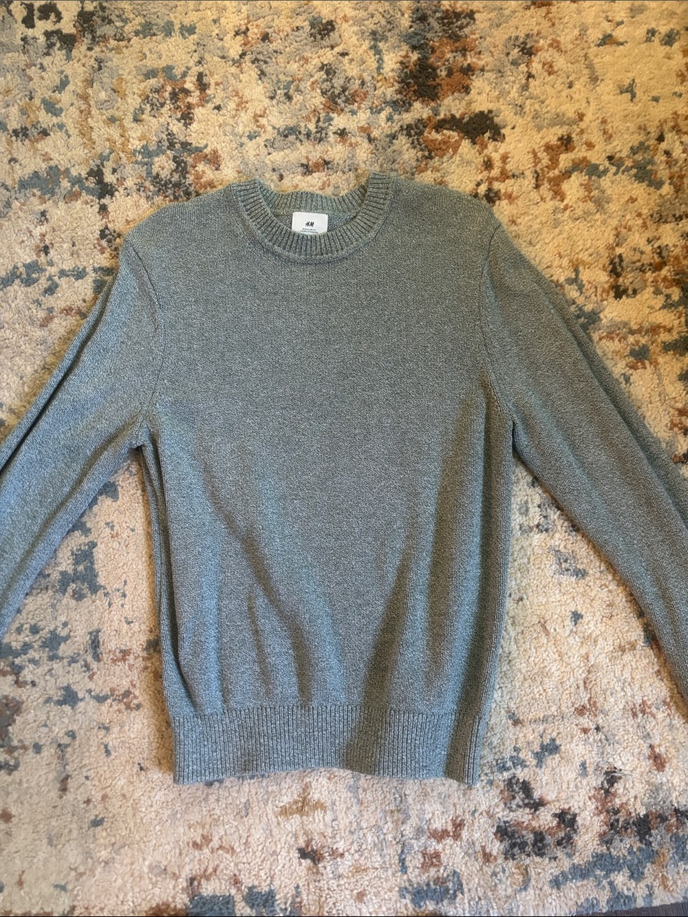 H&M Men's Light Gray Crewneck Sweater
